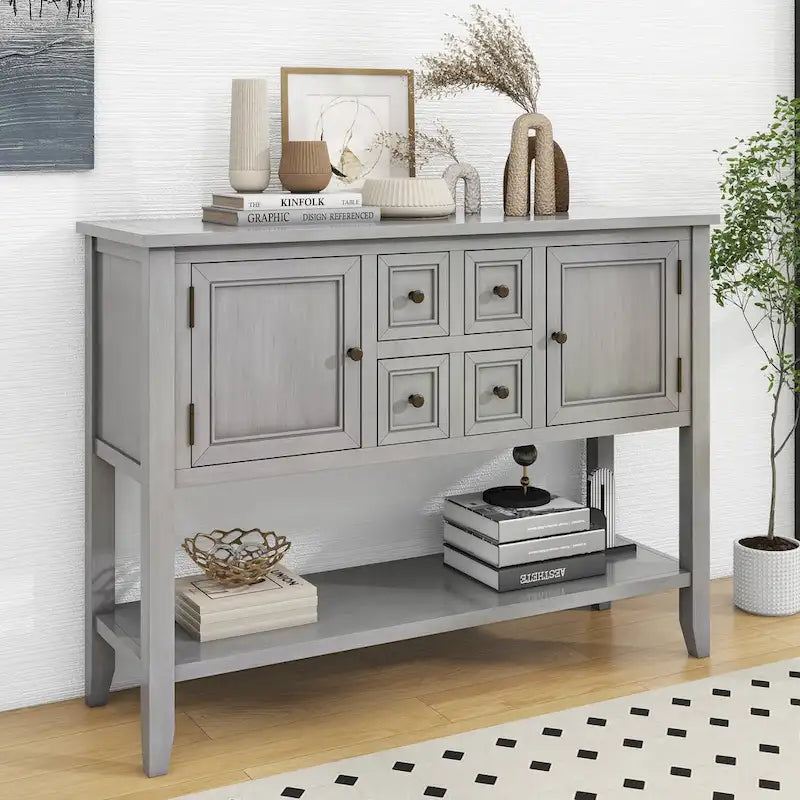 Credenza a buffet con ripiano inferiore