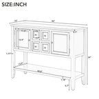 Credenza a buffet con ripiano inferiore