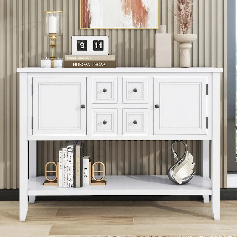 Credenza a buffet con ripiano inferiore
