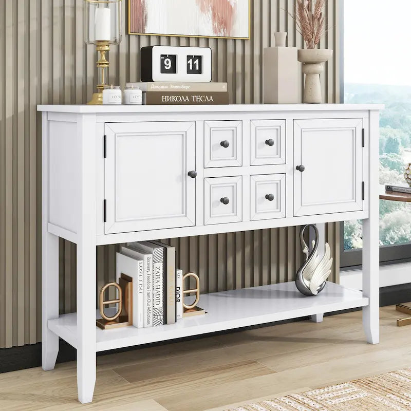 Credenza a buffet con ripiano inferiore