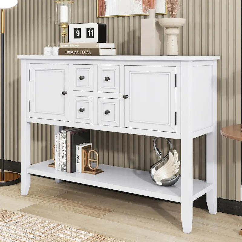 Credenza a buffet con ripiano inferiore