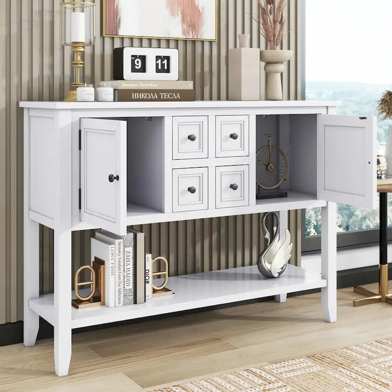 Credenza a buffet con ripiano inferiore