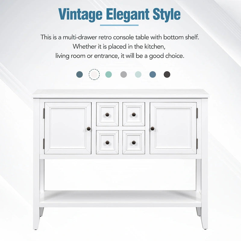 Credenza a buffet con ripiano inferiore