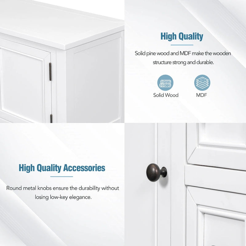 Credenza a buffet con ripiano inferiore