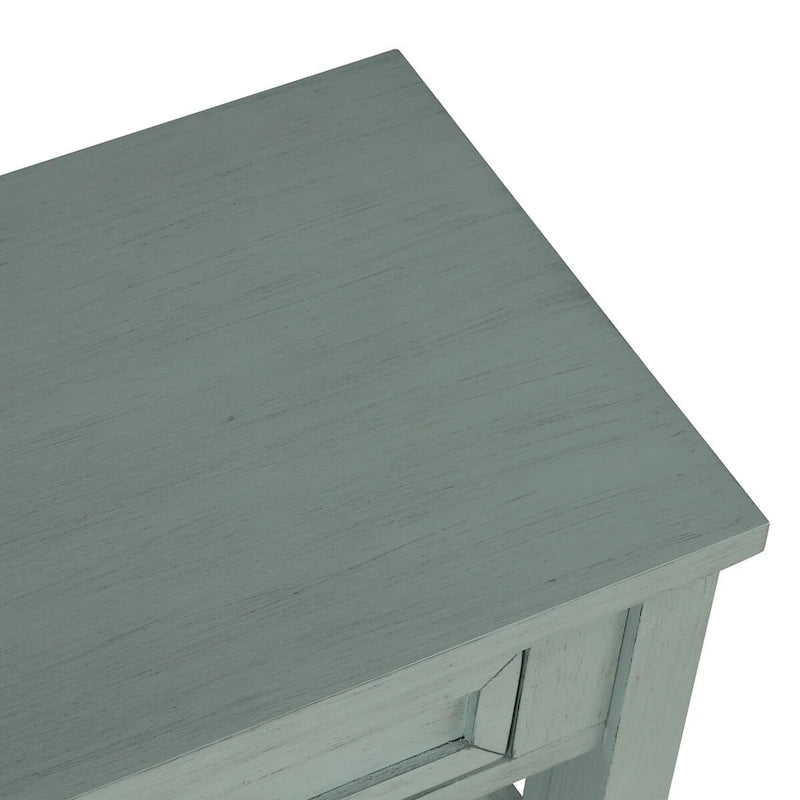 Tavolo Consolle in Legno Tavolino da Divano d'Ingresso con 4 Cassetti e 1 Ripiano Contenitore per Ingresso Soggiorno Camera da Letto