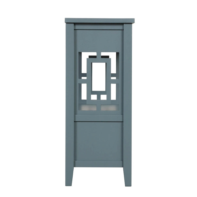 Tavolo Consolle in Legno Tavolino da Divano d'Ingresso con 4 Cassetti e 1 Ripiano Contenitore per Ingresso Soggiorno Camera da Letto
