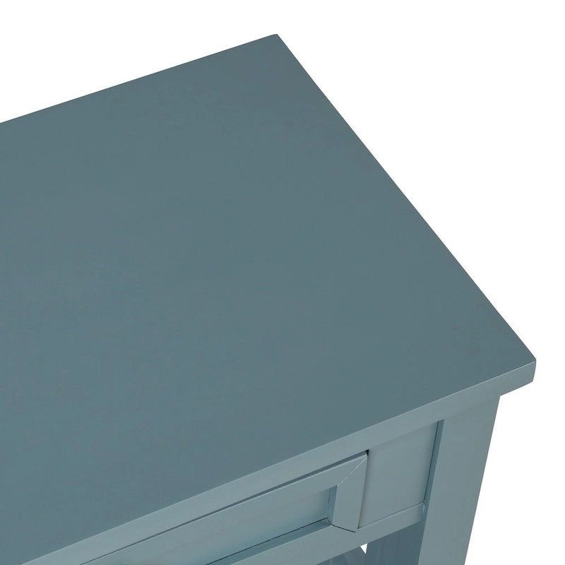 Tavolo Consolle in Legno Tavolino da Divano d'Ingresso con 4 Cassetti e 1 Ripiano Contenitore per Ingresso Soggiorno Camera da Letto