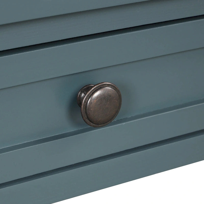 Tavolo Consolle in Legno Tavolino da Divano d'Ingresso con 4 Cassetti e 1 Ripiano Contenitore per Ingresso Soggiorno Camera da Letto