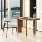 Melvin 60 Oak Wood Oblong Oval Console Table