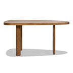 Melvin 60 Oak Wood Oblong Oval Console Table