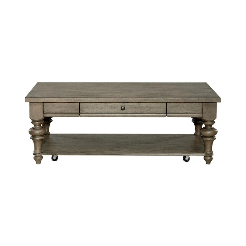 Set tavolino da salotto 3 pezzi Americana Farmhouse Dusty Taupe