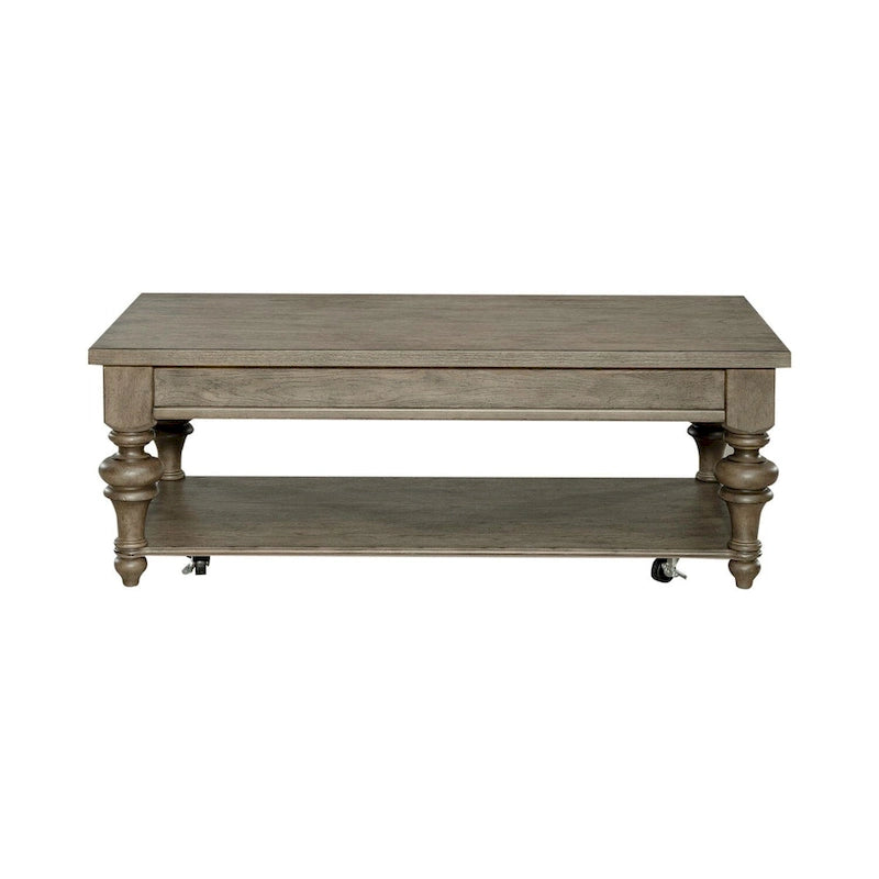 Set tavolino da salotto 3 pezzi Americana Farmhouse Dusty Taupe