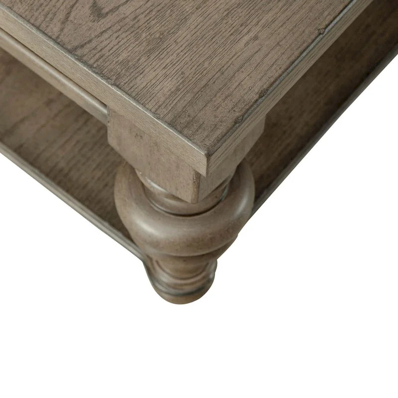 Set tavolino da salotto 3 pezzi Americana Farmhouse Dusty Taupe