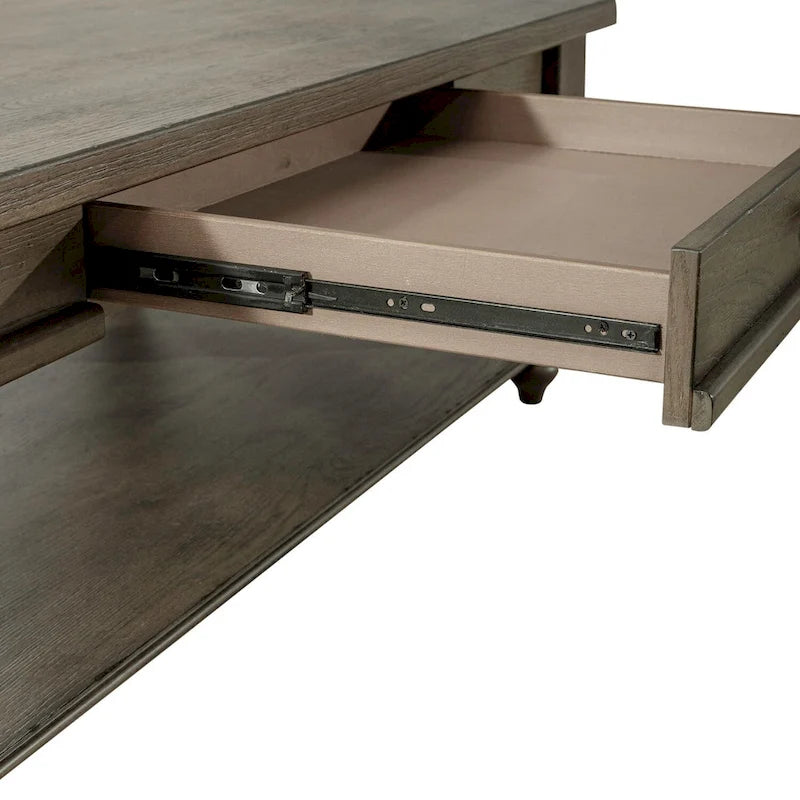 Set tavolino da salotto 3 pezzi Americana Farmhouse Dusty Taupe