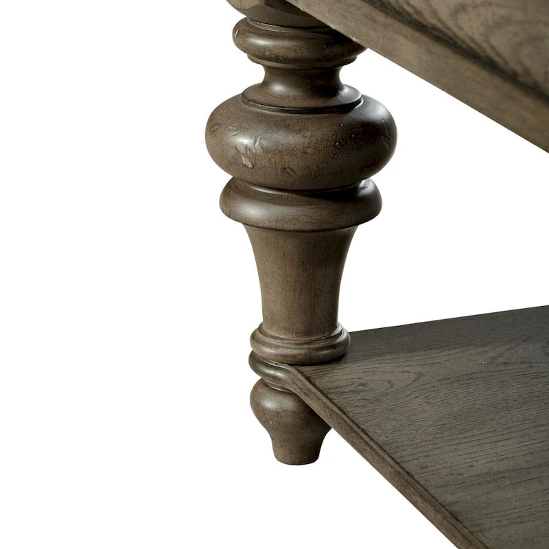 Set tavolino da salotto 3 pezzi Americana Farmhouse Dusty Taupe