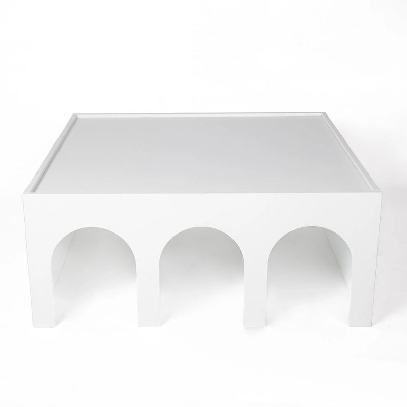 Scaffale libreria bianco a 4 ripiani e tavolino da caffè multifunzionale, libreria da terra per mobili creativi, scaffali portaoggetti organizzatori minimalisti