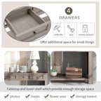 Consolle/Tavolo da divano con cassetti e ripiano inferiore - 160L x 35.5P x 76A