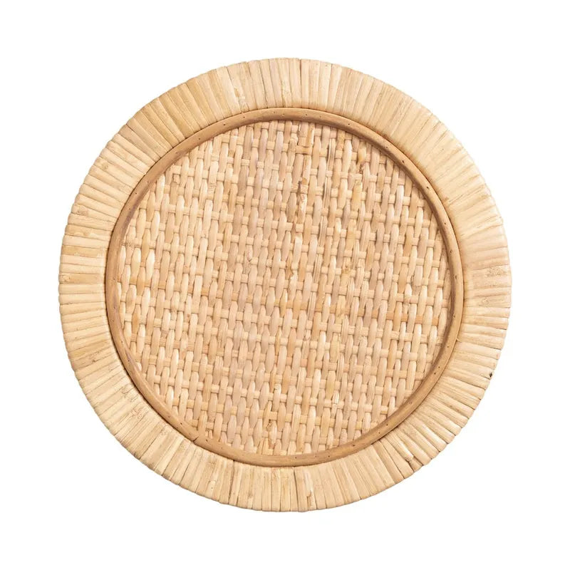 Tavolino da bibita in rattan Kate and Laurel Rafina - 9x9x22