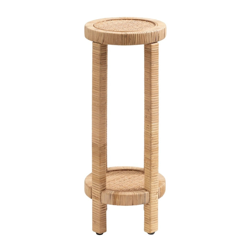 Tavolino da bibita in rattan Kate and Laurel Rafina - 9x9x22