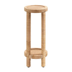 Tavolino da bibita in rattan Kate and Laurel Rafina - 9x9x22