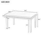 Tavolino da Salotto con 2 Tavolini Laterali Set da 3 Pezzi