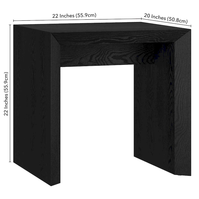 Oswin 22 Wide Rectangular Side Table - 22 Wide