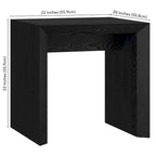 Oswin 22 Wide Rectangular Side Table - 22 Wide
