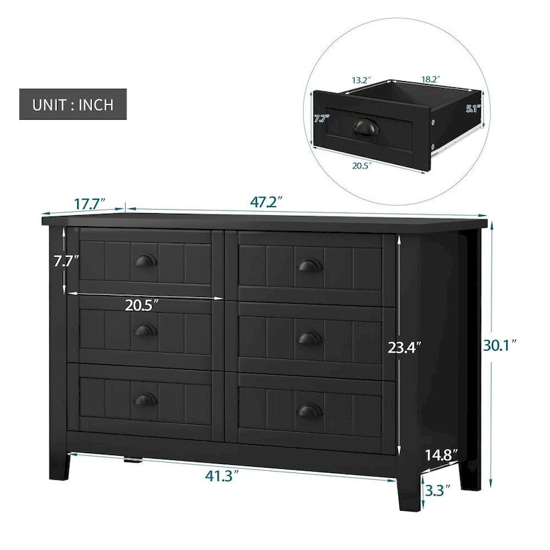 Cassettiera Comò Mobile Bar Mobile Laterale, Credenza, Struttura in Legno Massello, Pannello della porta in Plastica, Maniglia a Conchiglia Retrò