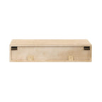 Kate and Laurel Ori Mobile Consolle in Rattan - 28x13x6