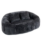 GDFStudio - Divano Pigro a 2 Posti Laurel Chenille con Schiuma ad Alta Densità e Comfort Extra Large
