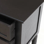 Consolle con 3 cassetti, Tavolino da divano con ripiano inferiore aperto, Tavolo d'ingresso resistente per corridoio/soggiorno