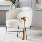 Tavolino in metallo Silver Orchid Monroe 22