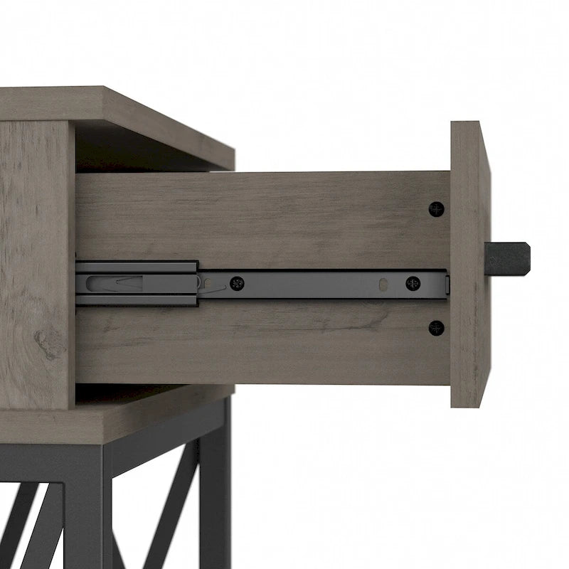 Table d'appoint industrielle City Park avec tiroir