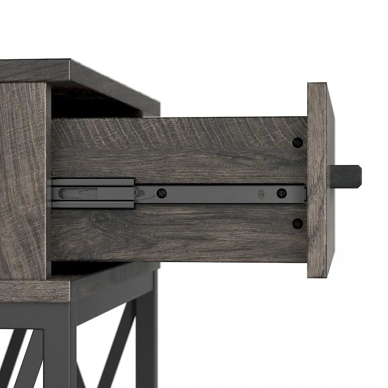 Table d'appoint industrielle City Park avec tiroir