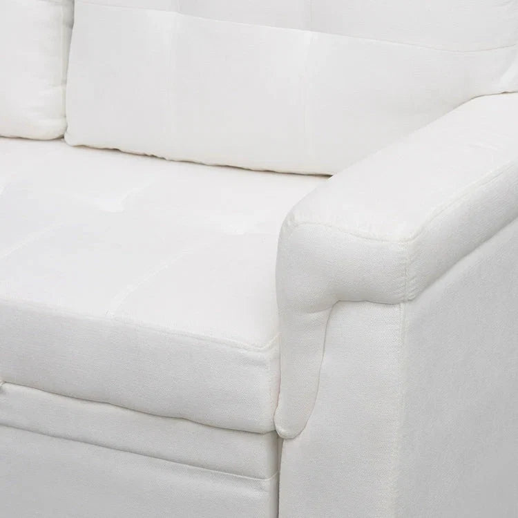 Reversible Sectional Sofa with Pull-Out Sleeper Bed, Hidden Storage Chaise, Durable Legs,