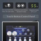 Beverage Refrigerator Cooler - 120 Can Mini Fridge Glass Door