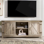Meuble TV avec porte de grange Middlebrook Firebranch 58 pouces