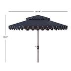 Outdoor Kjerstin Valance 9Ft Double Top Umbrella