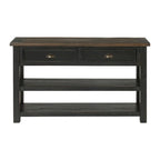 The Gray Barn Downington Table console de canapé à 2 tiroirs en bois massif
