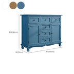 Rustic Brown Wood Accent Cabinet for Living Room Storage