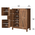 Meuble de rangement pour chaussures Moasis à 5 niveaux et 20 paires avec portes doubles pour entrée