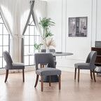 Set of 4 Fabric-upholstered Dining Chairs