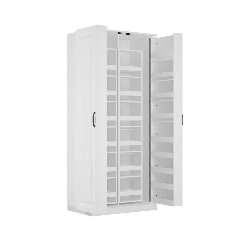 Versatile Kitchen Organizer: Compact 31.5  Cabinet with Smart Storage