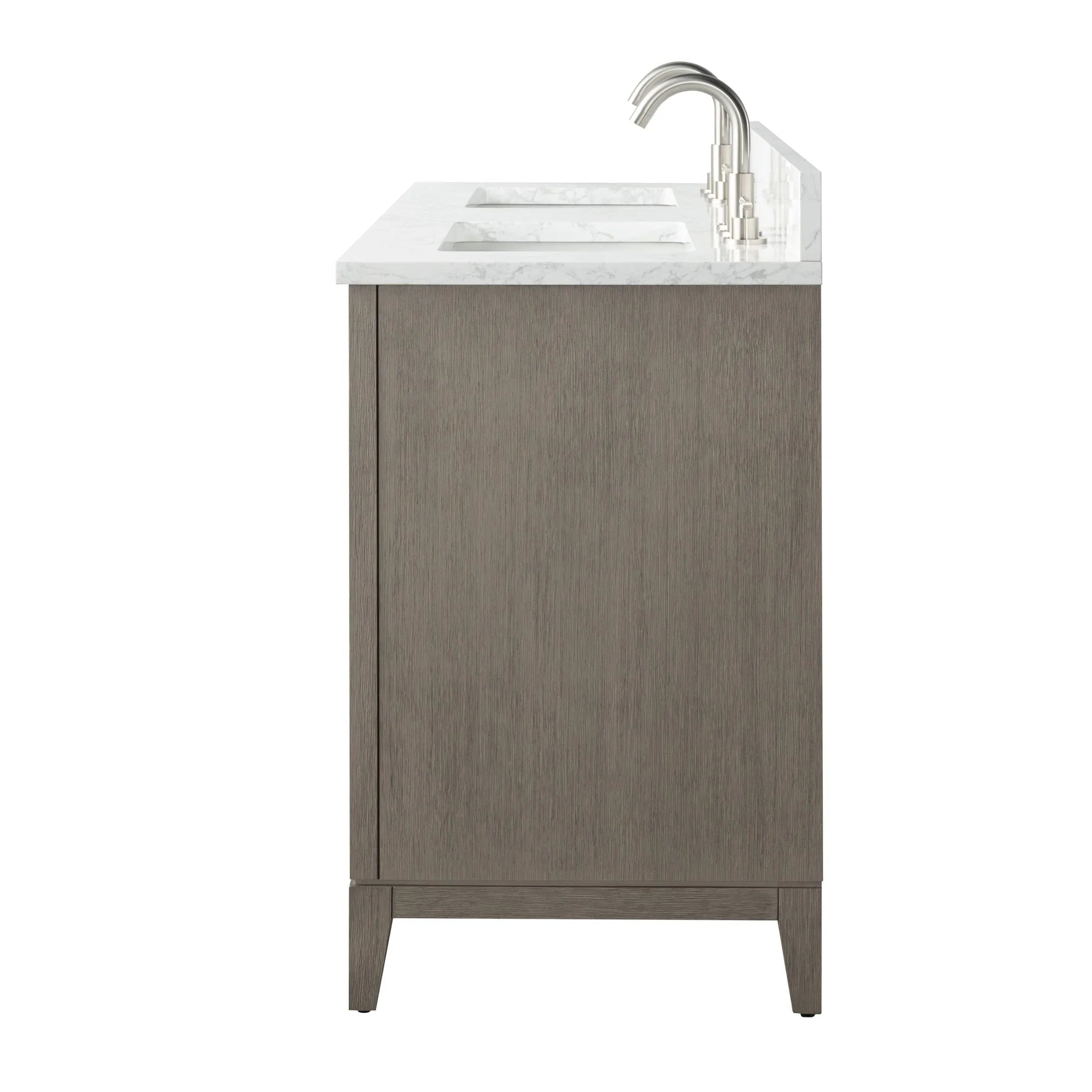 Vanity Art Bathroom Vanity with Ceramic Sink and Engineered Marble Top