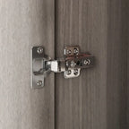 Wardrobe Armoire Wooden Closet Cabinet 6 Storage Cube and Hanging Rod