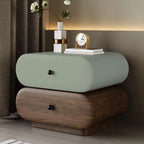 Modern Two-Tone Bedside Table with Storage Drawers