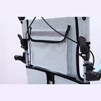 Ultra Lightweight Elderly Transport Wheelchair Portable Lightweight Folding Transport Chair, with Locking Handbrake, Removable Flip Armrests