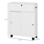 Petit meuble de rangement de salle de bain avec trous pour papier