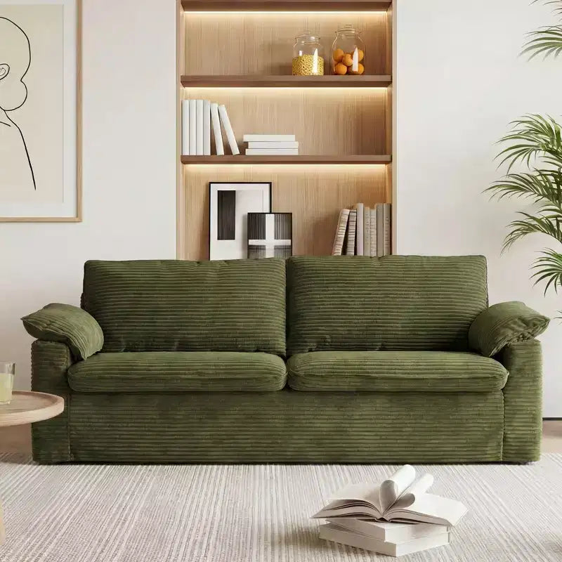 Dyonery 86 Cloud Loveseat Sofa, Deep Seat & Wide Armrest Pillows, Sturdy Frame, Breathable Ergonomic Design