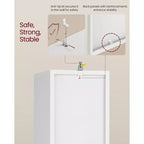 Libreria a Cubi, Organizer a Ripiani Aperti per Soggiorno/Ufficio, Design Salvaspazio ad Angolo, Montaggio Senza Attrezzi